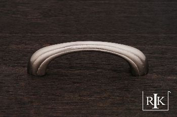 RKI CP-92-P: 3" cc Contoured Lines Bow Cabinet Pull - Pewter