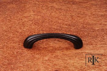 RKI CP-92-RB: 3" cc Contoured Lines Bow Cabinet Pull - Oil Rubbed Bronze