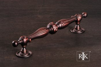 RKI PH-4620-DC: 10-3/4" cc Ornate Appliance Pull - Distressed Copper