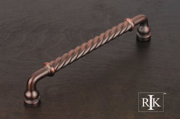 RKI PH-4803-DC: 12 " cc Twisted Appliance Pull - Distressed Copper