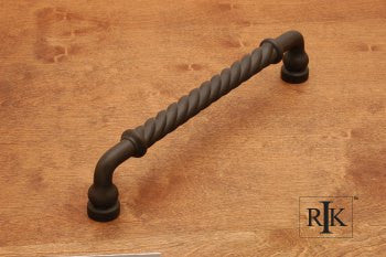 RKI PH-4803-RB: 12 " cc Twisted Appliance Pull - Oil Rubbed Bronze