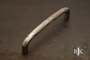 RKI PH-4857-P: 12" cc Lines And Crosses Appliance Pull - Pewter