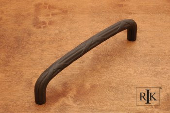 RKI PH-4857-RB: 12" cc Lines And Crosses Appliance Pull - Oil Rubbed Bronze