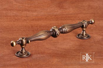 RKI PH-4620-AE: 10-3/4" cc Ornate Appliance Pull - Antique English