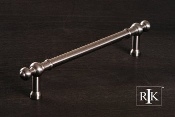 RKI PH-4622-P: 12" cc Plain Appliance Pull w/Decorative Ends - Pewter