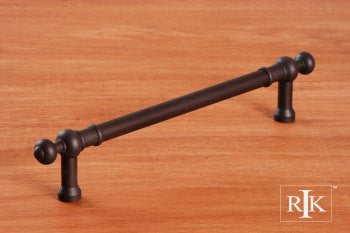RKI PH-4622-RB: 12" cc Plain Appliance Pull w/Decorative Ends - Oil Rubbed Bronze