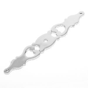 RKI BP-1789-PN: 6" Contemporary Backplate w/One Hole - Polished Nickel