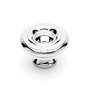 RKI CK-4243-PN: 1-1/2" Solid Georgian Cabinet Knob - Polished Nickel