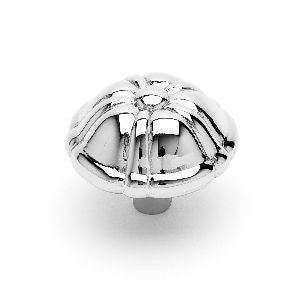 RKI CK-703-PN: 1-1/2" Large Petal Cabinet Knob - Polished Nickel
