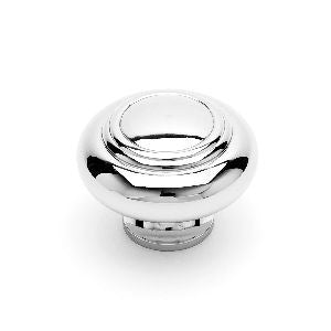 RKI CK-707-PN: 1-1/2" Large Double Ringed Cabinet Knob - Polished Nickel