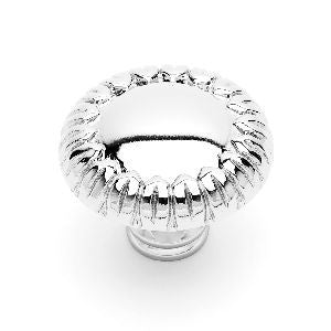 RKI CK-758-PN: 1-1/2" Large Petals at Edge Cabinet Knob - Polished Nickel