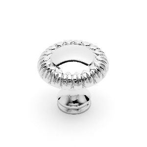 RKI CK-759-PN: 1-1/4" Small Petals at Edge Cabinet Knob - Polished Nickel