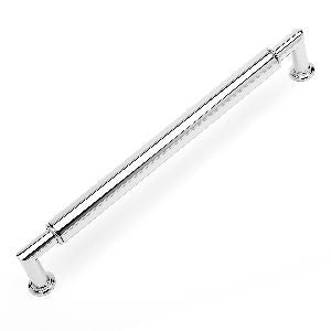 RKI CP-882-PN: 8" cc Cylinder Middle Cabinet Pull - Polished Nickel