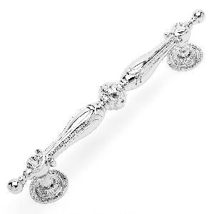RKI PH-4620-PN: 10-3/4" cc Ornate Appliance Pull - Polished Nickel