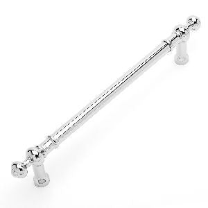 RKI PH-4622-PN: 12" cc Plain Appliance Pull w/Decorative Ends - Polished Nickel