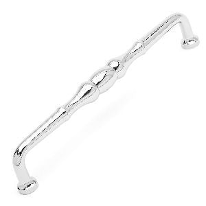 RKI PH-4701-PN: 12" cc Beaded Middle Appliance Pull - Polished Nickel