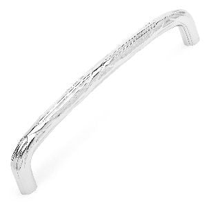 RKI PH-4857-PN: 12" cc Lines And Crosses Appliance Pull - Polished Nickel