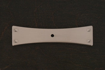 RKI BP-7903-P: 4-1/2" Bent Rectangle One Hole - Backplate Pewter