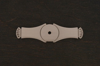 RKI BP-7904-P: 4" Curved Gill Ends Backplate - Pewter