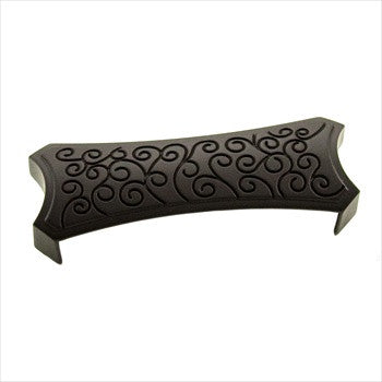 RKI CF-915-RB: 3" cc Rectangular Circle Edge Cup Cabinet Pull - Oil Rubbed Bronze