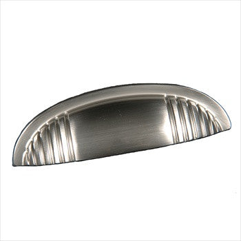 RKI CF-983-P: 4" cc Ridges at Edge Cup Cabinet Pull - Pewter