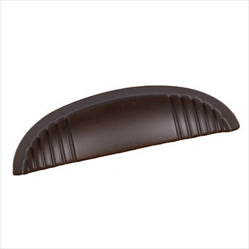RKI CF-983-RB: 4" cc Ridges at Edge Cup Cabinet Pull - Oil Rubbed Bronze