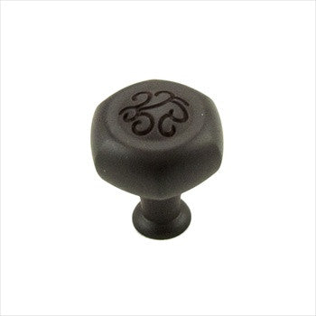 RKI CK-115-RB: 30mm Palermo Hexagon Cabinet Knob - Oil Rubbed Bronze