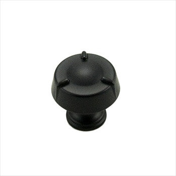 RKI CK-126-BL: 1-1/4" Fullerton Round Cabinet Knob - Black