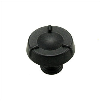 RKI CK-127-BL: 1-1/2" Fullerton Round Cabinet Knob - Black