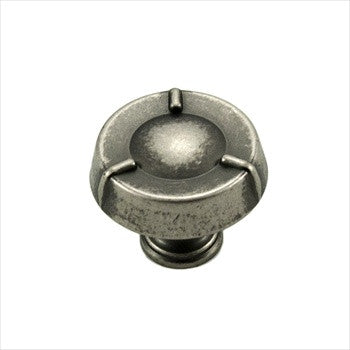 RKI CK-127-WN: 1-1/2" Fullerton Round Cabinet Knob - Weathered Nickel