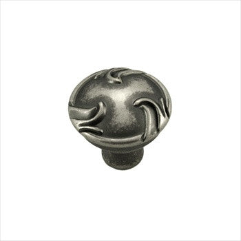RKI CK-155-WN: 1 1/4" Nottingham Cabinet Knob - Weathered Nickel