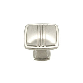 RKI CK-161-P: 1-1/4" Alder Square Cabinet Knob - Pewter