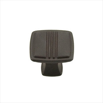 RKI CK-161-RB: 1-1/4" Alder Square Cabinet Knob - Oil Rubbed Bronze