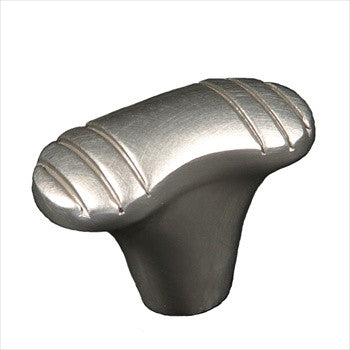 RKI CK-783-P: Large Ridges at Edge Cabinet Knob - Pewter