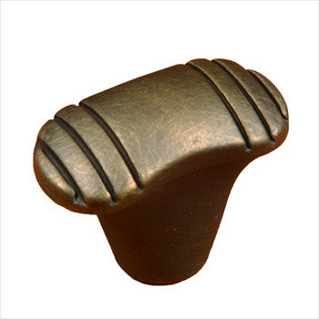 RKI CK-784-AE: 1-1/4" Small Ridges at Edge Cabinet Knob - Antique English