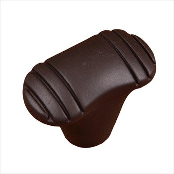 RKI CK-784-RB: 1-1/4" Small Ridges at Edge Cabinet Knob - Oil Rubbed Bronze