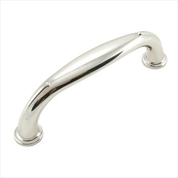 RKI CP-626-PN: 96mm cc Fullerton D-Handle Cabinet Pull - Polished Nickel