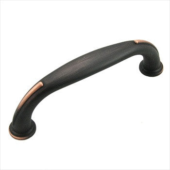 RKI CP-626-VB: 96mm cc Fullerton D-Handle Cabinet Pull - Valencia Bronze