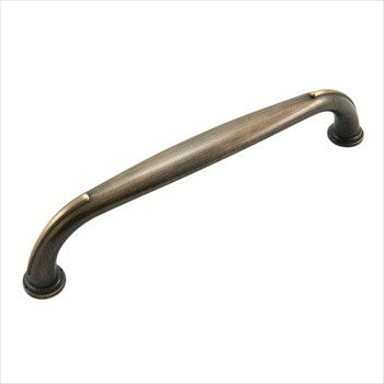 RKI CP-627-BE: 6" cc Fullerton D-Handle Pull - Brushed English