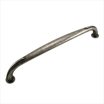 RKI CP-628-WN: 8" cc Fullerton D-Handle Pull - Weathered Nickel