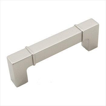 RKI CP-631-P: 96mm cc Newbury Square Bar Cabinet Pull - Pewter