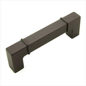RKI CP-631-RB: 96mm cc Newbury Square Bar Cabinet Pull - Oil Rubbed Bronze