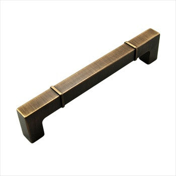 RKI CP-632-BE: 6" cc Newbury Square Bar Pull - Brushed English