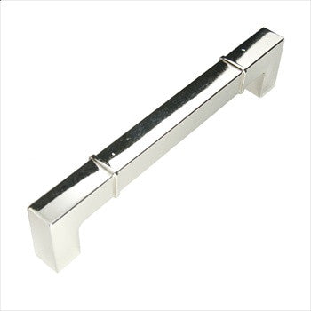 RKI CP-632-PN: 6" cc Newbury Square Bar Pull - Polished Nickel