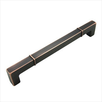 RKI CP-633-VB: 8" cc Newbury Square Bar Pull - Valencia Bronze