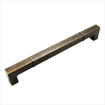 RKI CP-634-BE: 10" cc Newbury Square Bar Pull - Brushed English