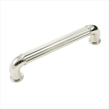 RKI CP-641-PN: 5" cc Corcoran D-Handle Cabinet Pull - Polished Nickel