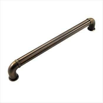 RKI CP-642-BE: 8" cc Corcoran D-Handle Cabinet Pull - Brushed English