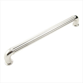 RKI CP-642-PN: 8" cc Corcoran D-Handle Pull - Polished Nickel