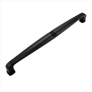 RKI CP-663-BL: 8" cc Alder Cabinet Pull - Black
